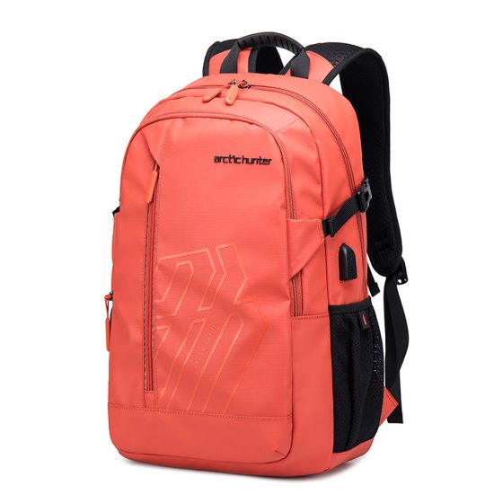 Arctic Hunter Dash Large Laptop Backpack in Orange