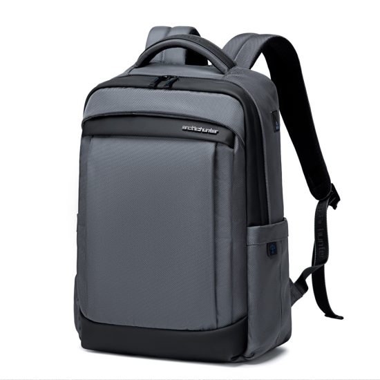 Arctic Hunter Node Laptop Backpack in Grey