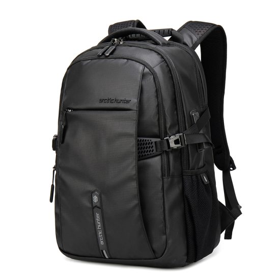 Arctic Hunter Transit Laptop Backpack in Black