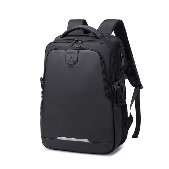 Golden Wolf Stride Backpack in Black