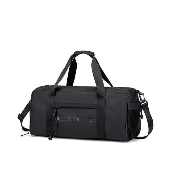 Barrel Weekender Bag in Black