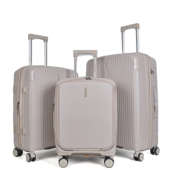 Finch - Suitcase Set in Beige Grey