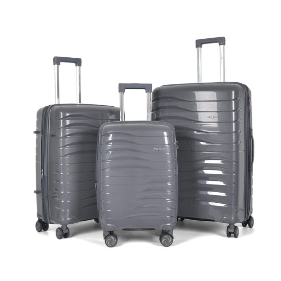 Swallow - Suitcase Set in Dark Grey